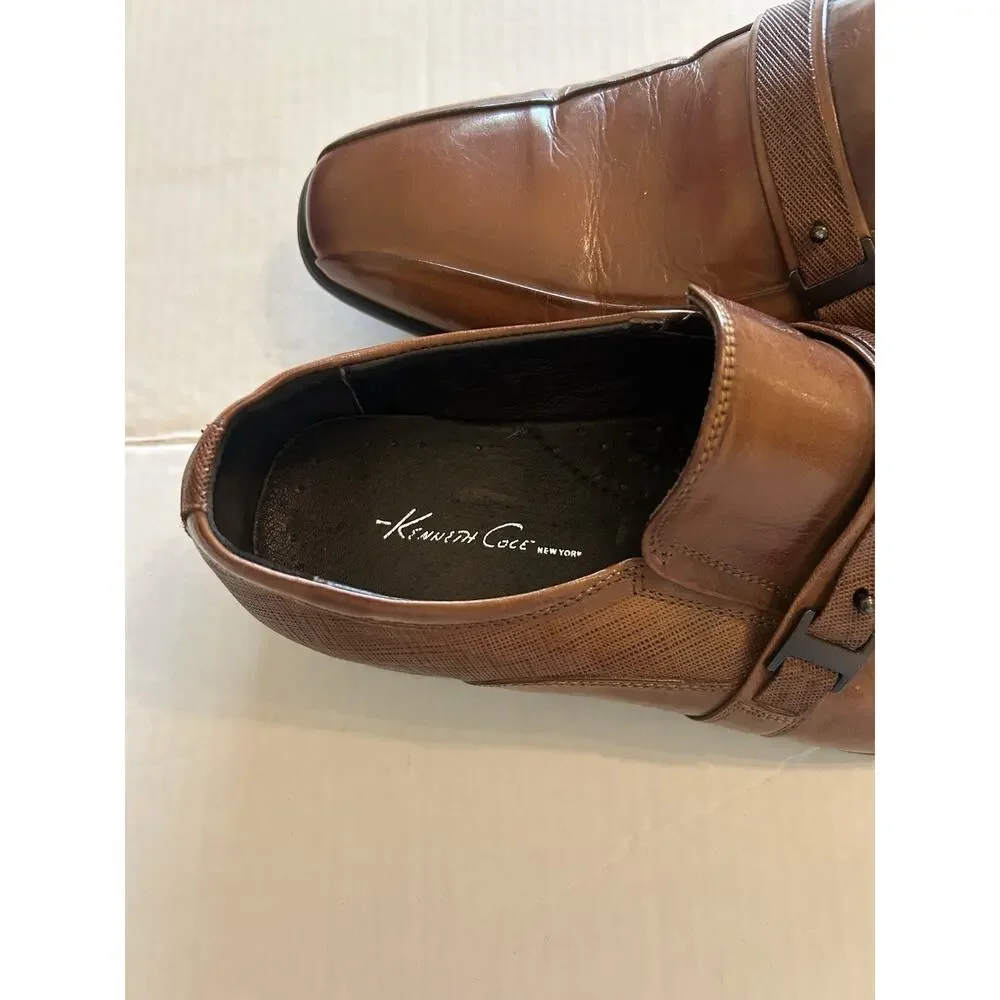 Kenneth Cole Men’s Size 9 Brown Loafers Leather Oxford‎ Shoes Dress